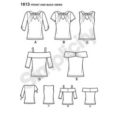 simplicity-tops-vests-pattern-1613-front-back-view